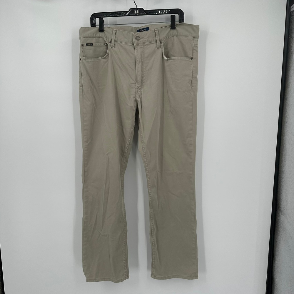 Polo Ralph Lauren Mens Preppy Chino Pants Size 36x32 Old Money Ivy League Khaki